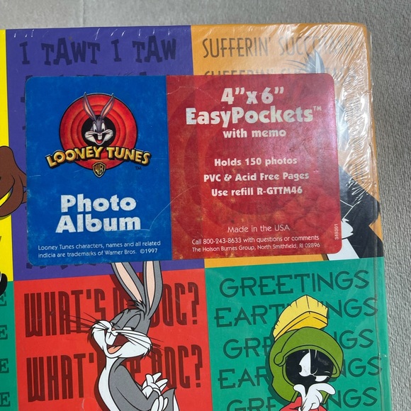 Vintage Looney Tunes Character 4" x 6" Photo Album New In Package - Picture 6 of 11